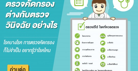 ตอนที่ 2 การตรวจคัดกรองต่างจากตรวจวินิจฉัยอย่างไร