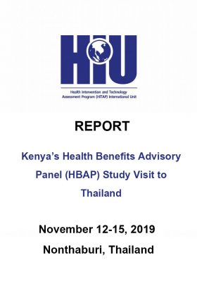 Mission Report: Kenya’s Health Benefits Advisory Panal (HBAP) study visit to Thailand