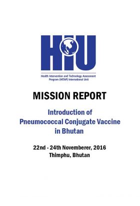 Mission Report: Introduction of Pneumococcal Conjugate Vaccine (PCV) in Bhutan