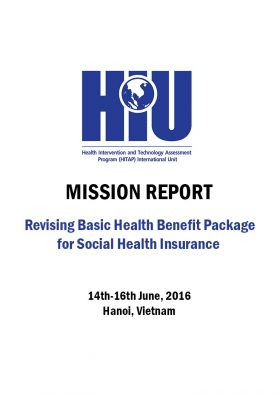 Mission Report: Revising Basic Health Benefit Package for Social Health Insurance 14-16 June 2016